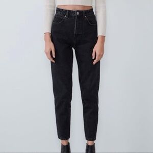 Zara Women's High Rise Black Jeans